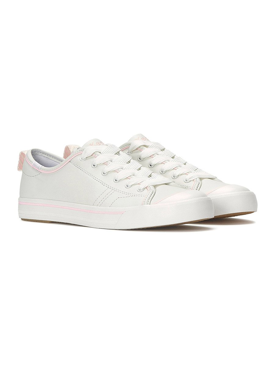 White Cruise Lace Up Leather Sneakers