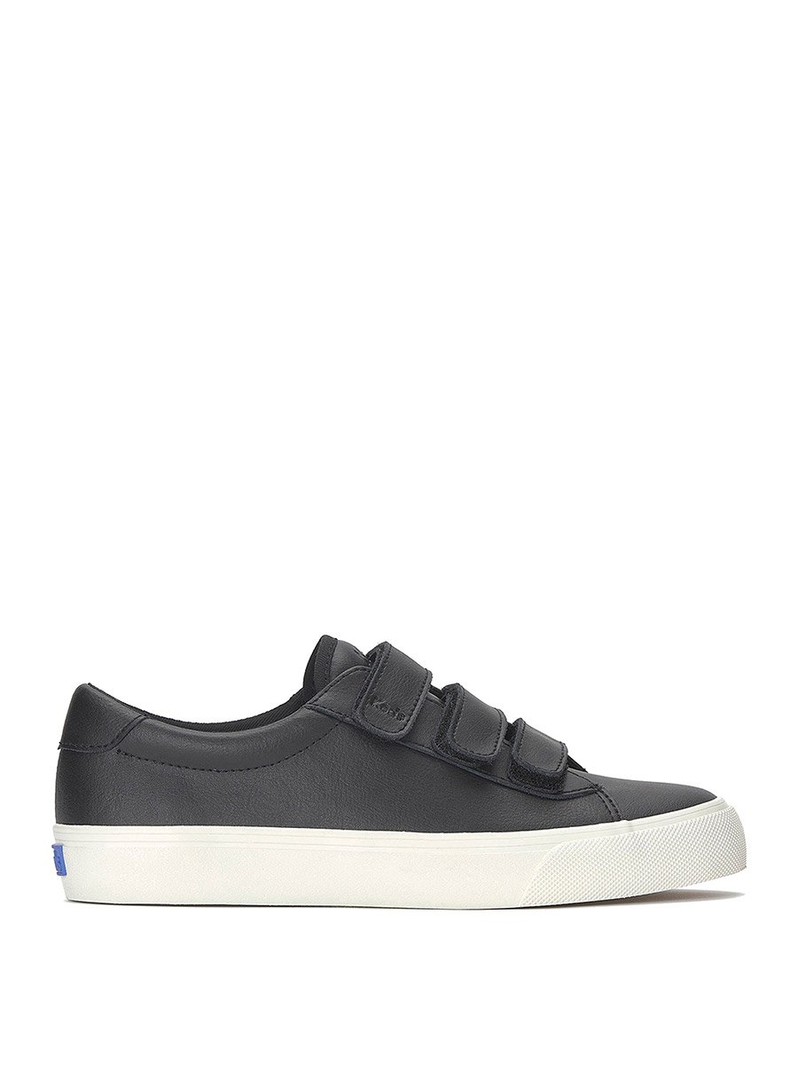 Black Jump Kick Leather Sneakers