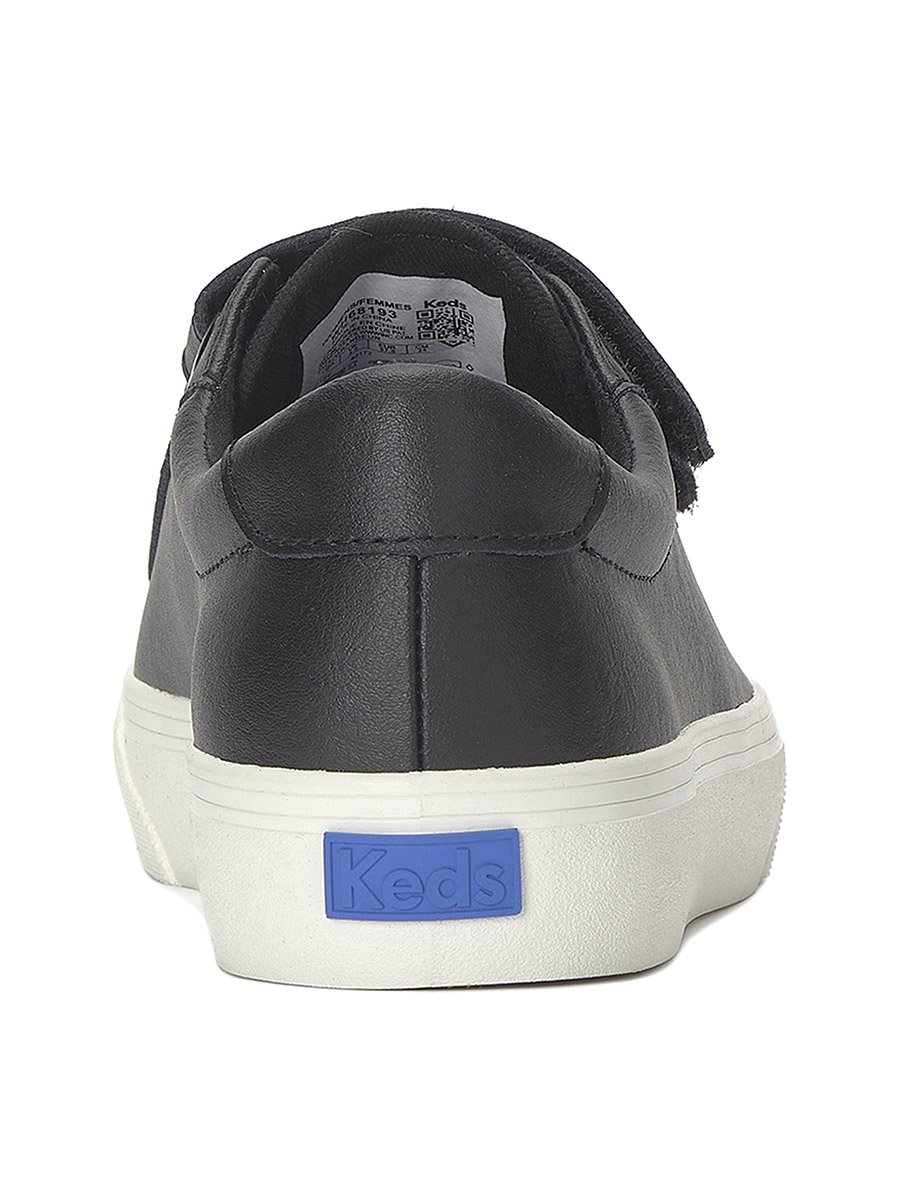 Black Jump Kick Leather Sneakers