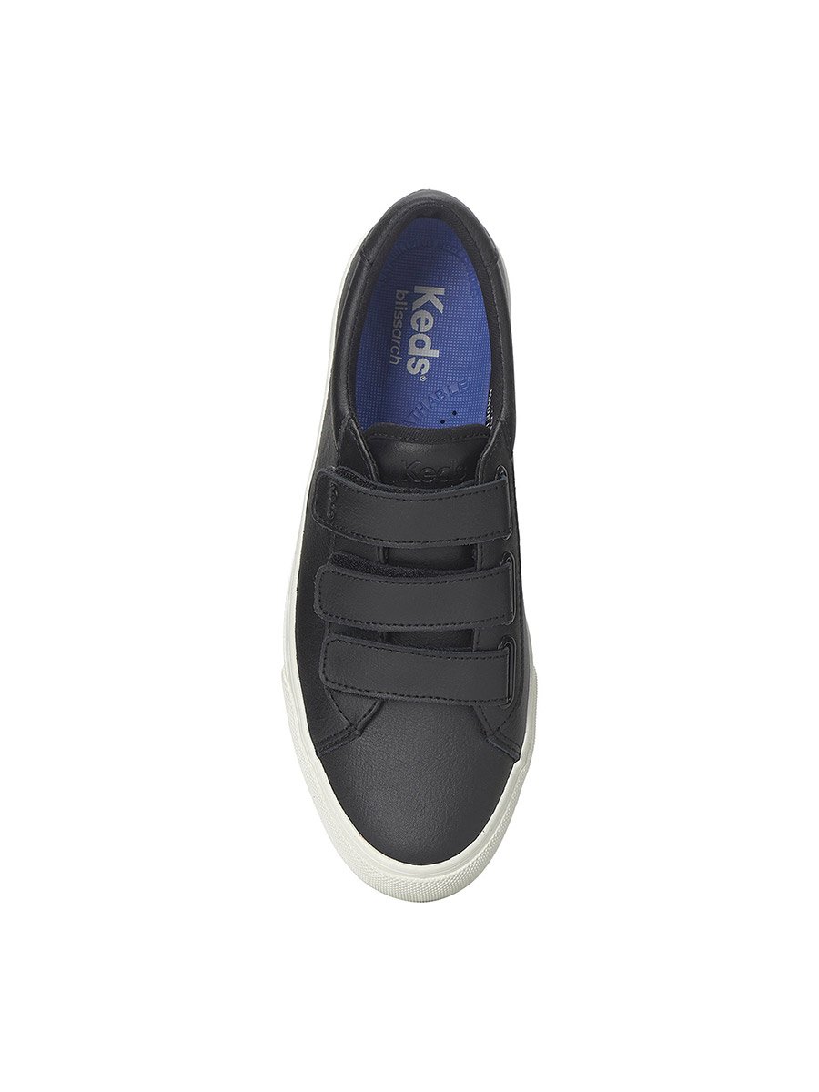 Black Jump Kick Leather Sneakers
