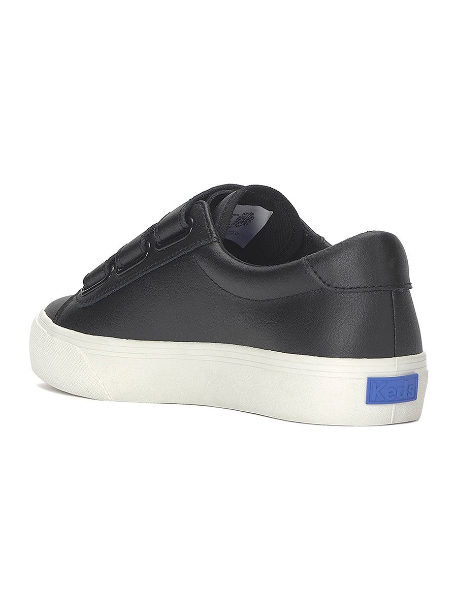 Black Jump Kick Leather Sneakers