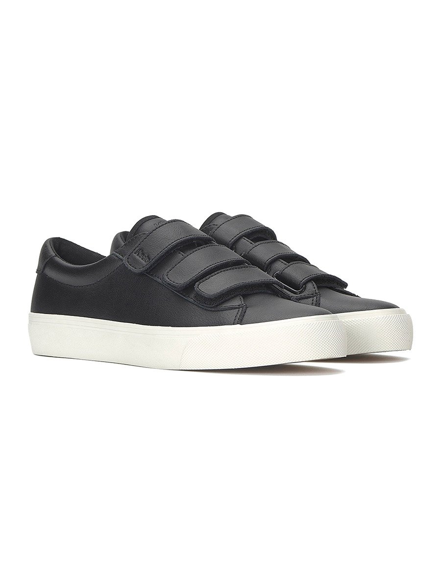 Black Jump Kick Leather Sneakers