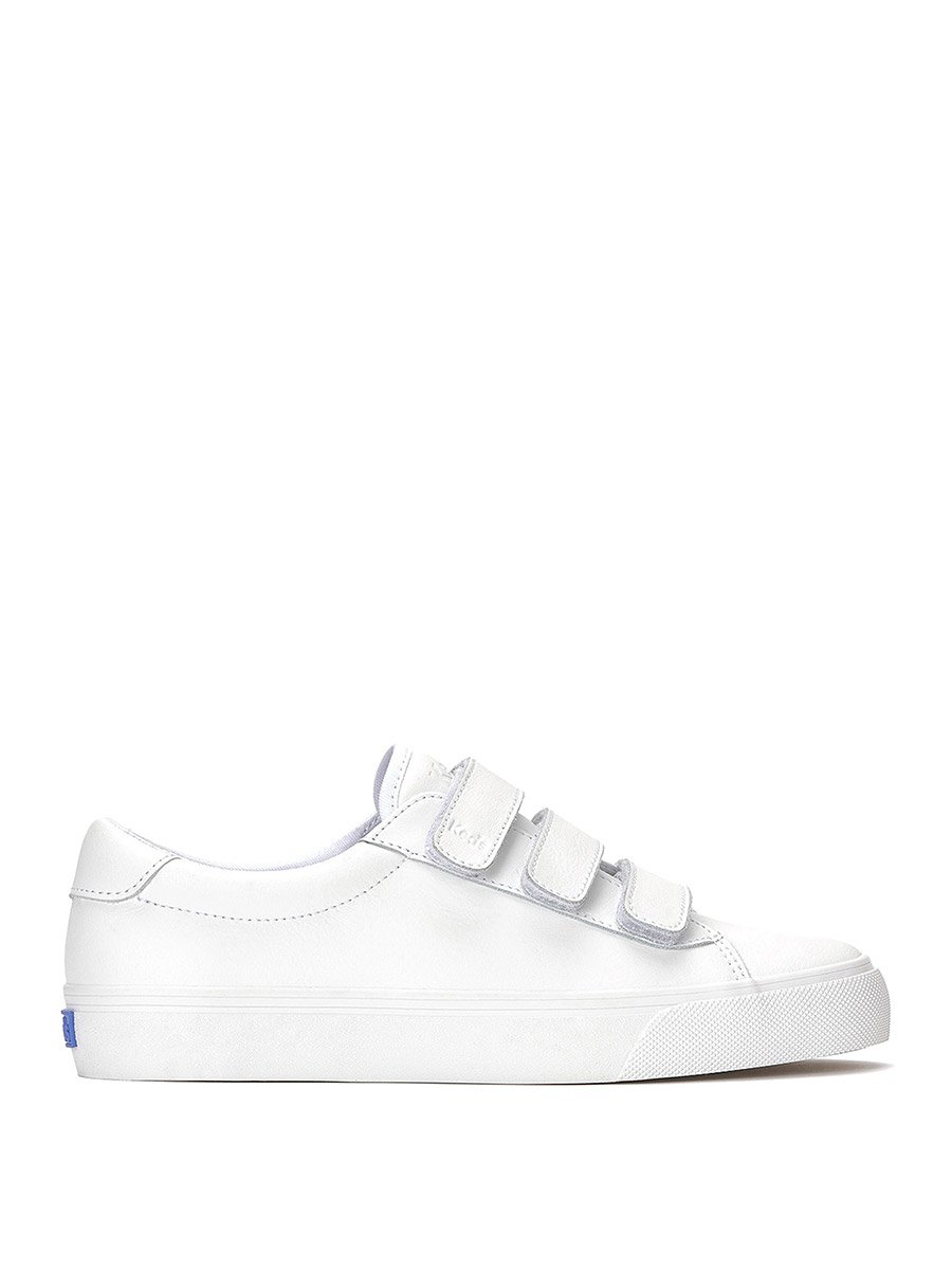 White Jump Kick Leather Sneakers