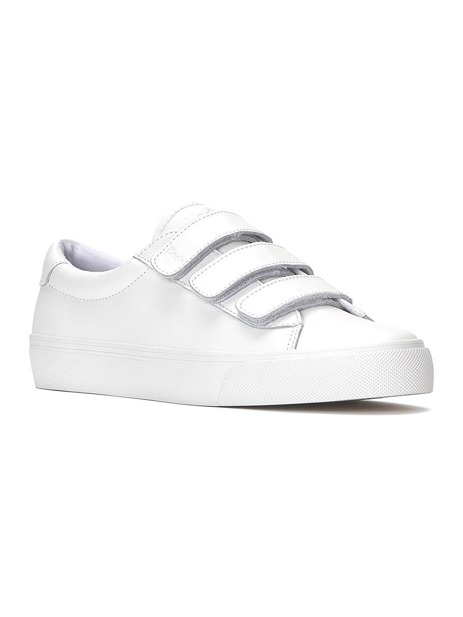 White Jump Kick Leather Sneakers