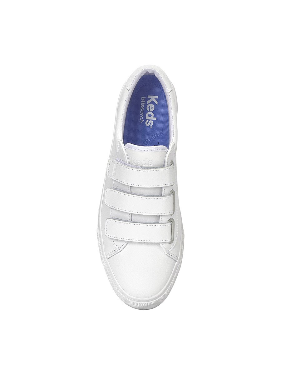 White Jump Kick Leather Sneakers