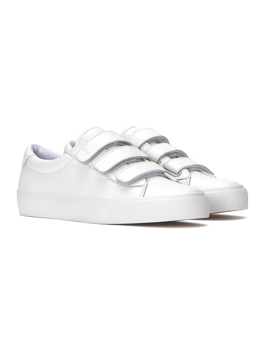 White Jump Kick Leather Sneakers