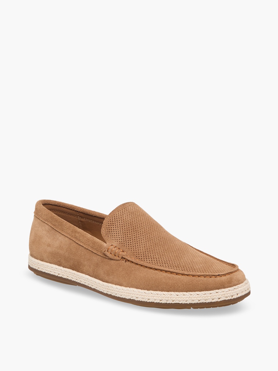 Men Leather Espadrille Loafers