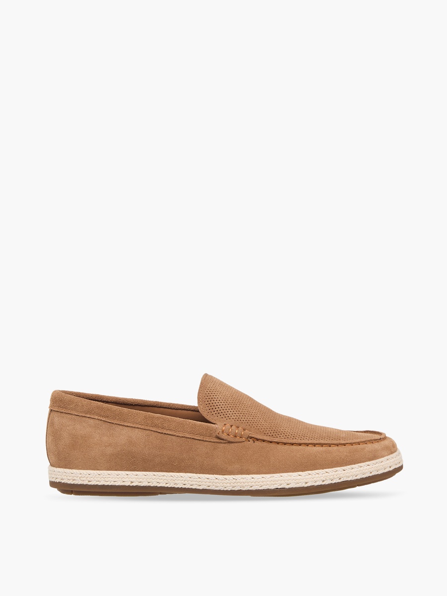 Men Leather Espadrille Loafers