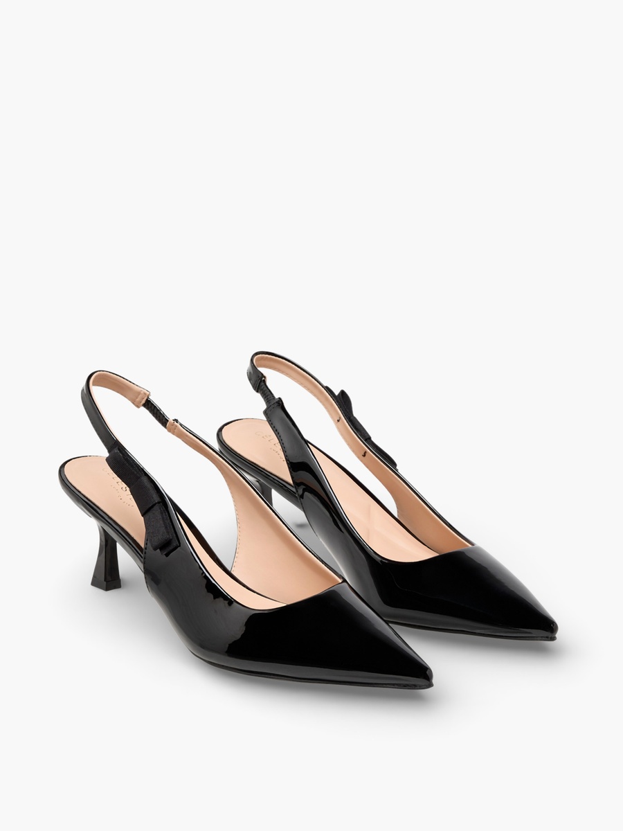 Women Kitten Heel Slingback Shoes
