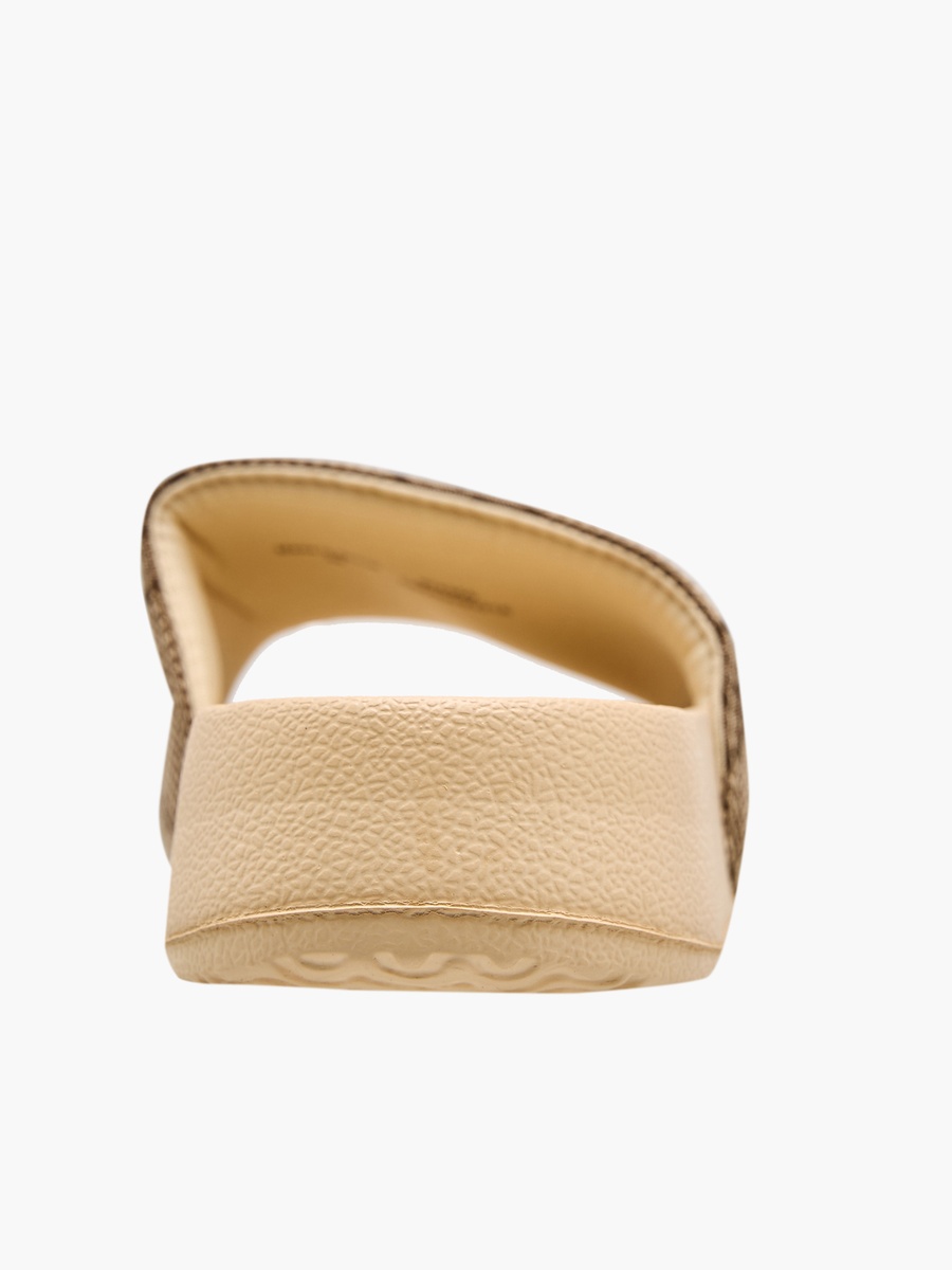 Women Monogram Embroidered Slides