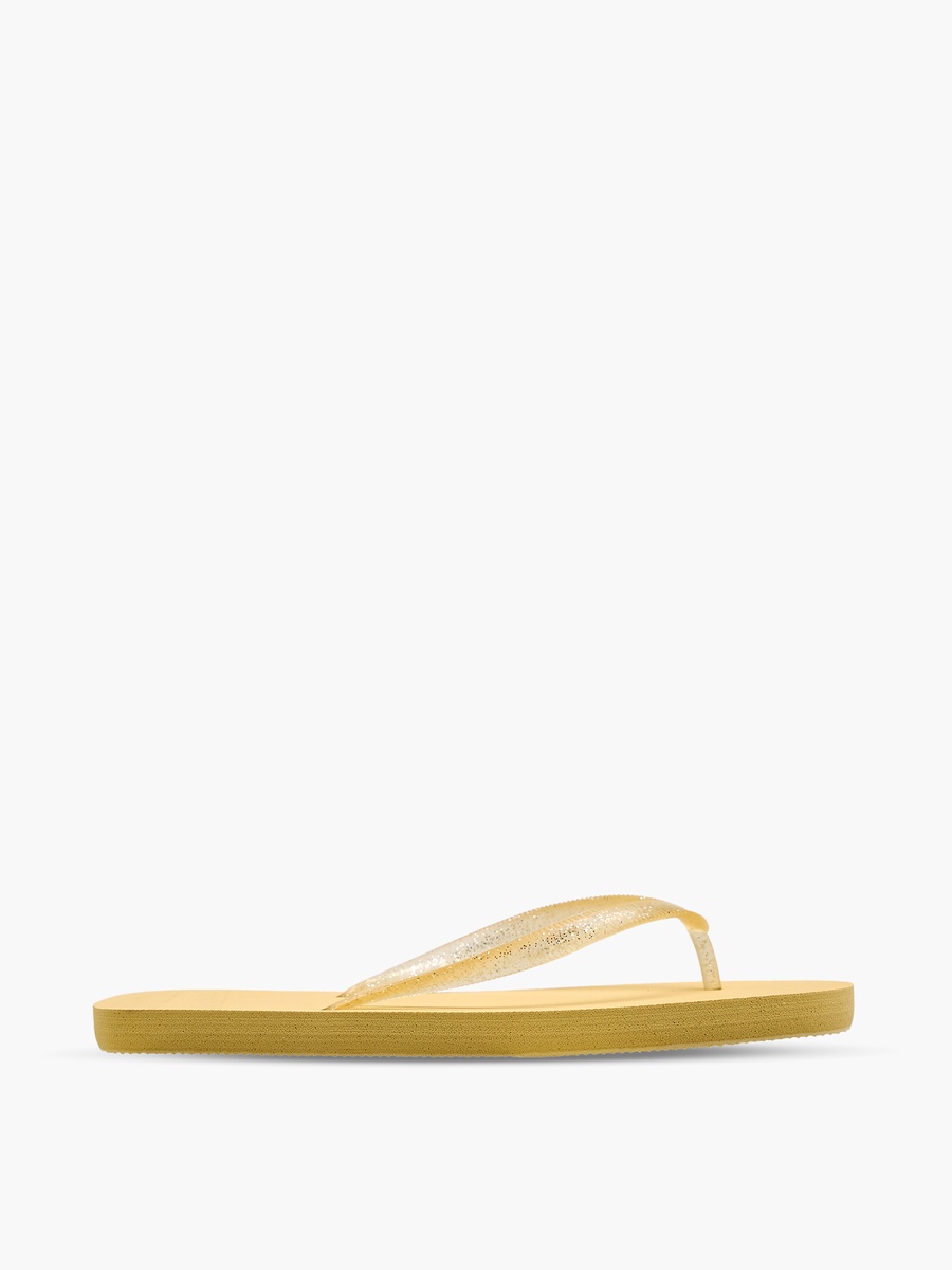 Women Glitter Print Flip Flops