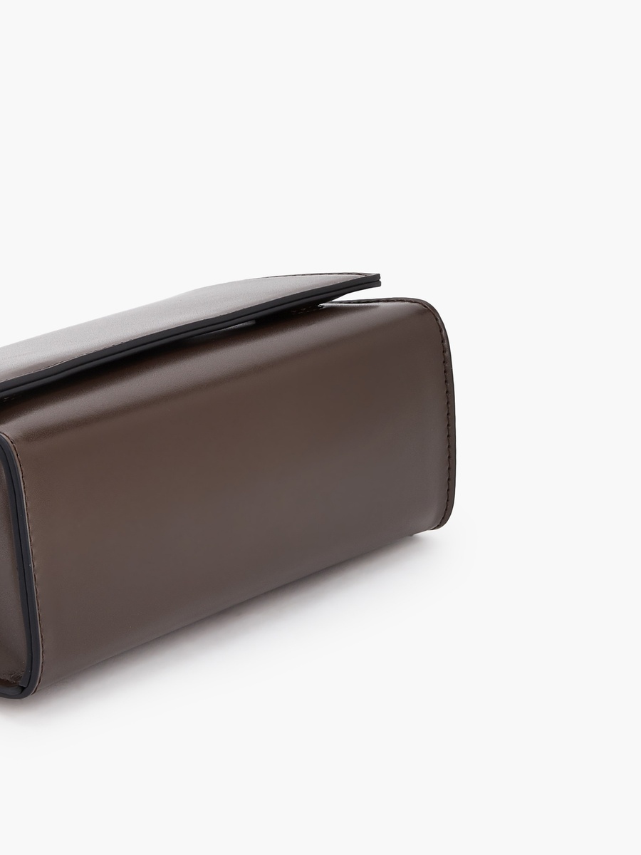 Solid Satchel Bag with Chain Detail
