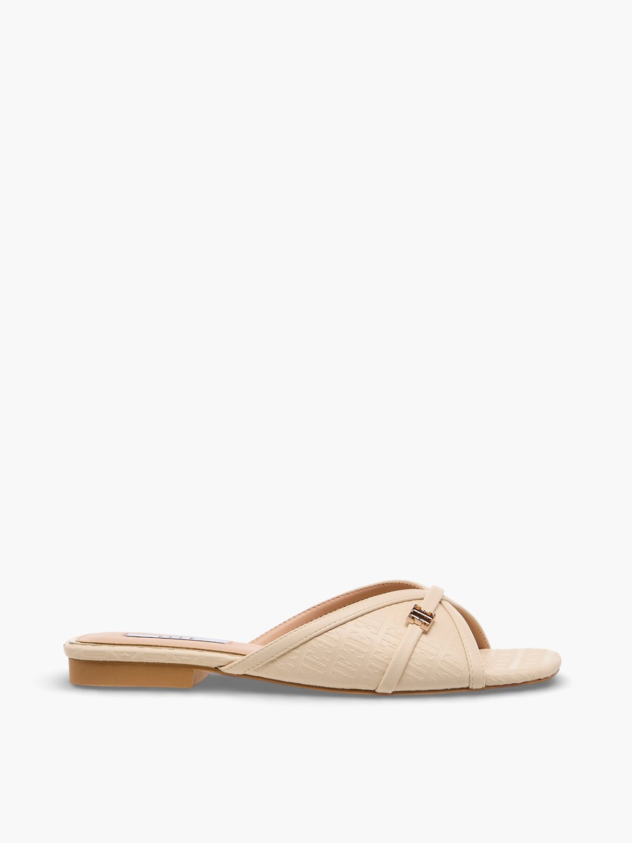 Women Monogram Debossed Slide Sandals
