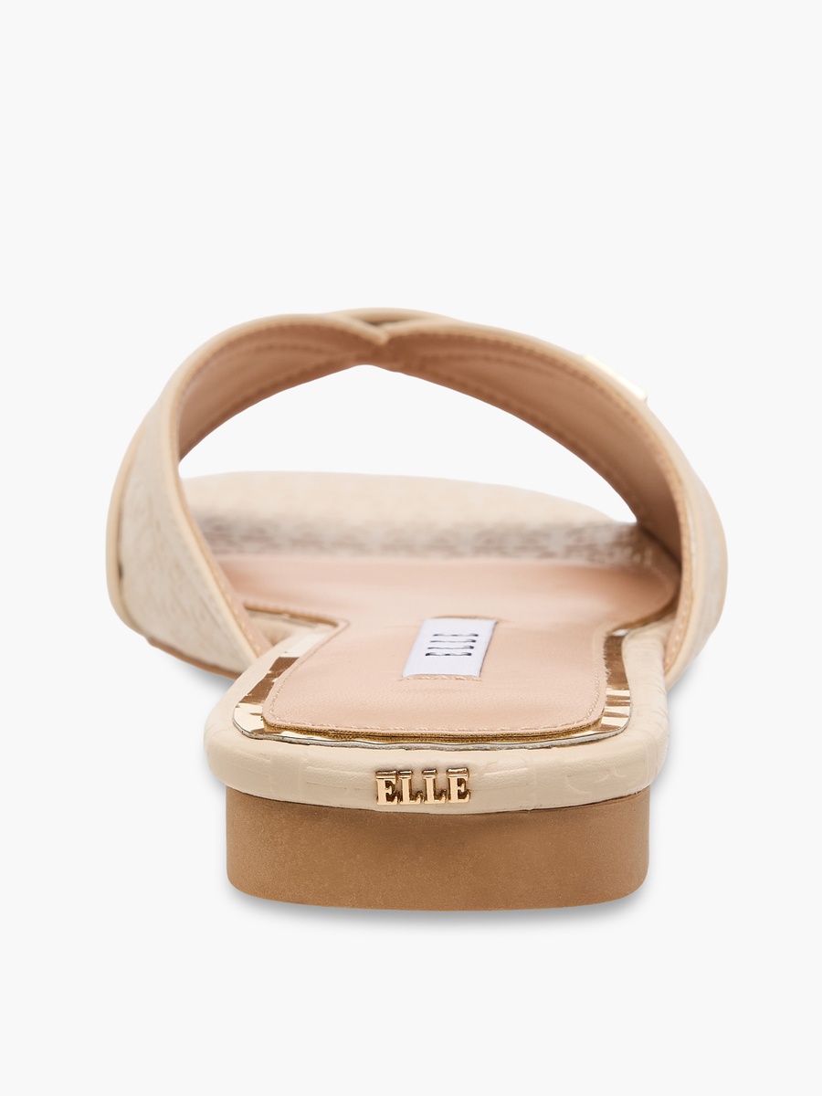 Women Monogram Debossed Slide Sandals