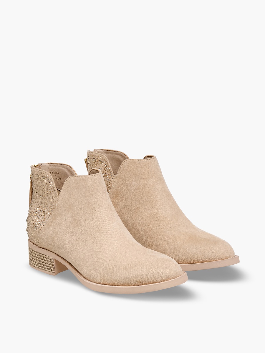 Women Block Heel Ankle Boots