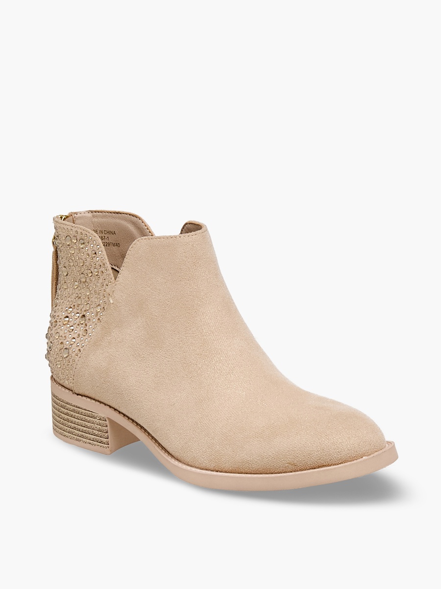 Women Block Heel Ankle Boots