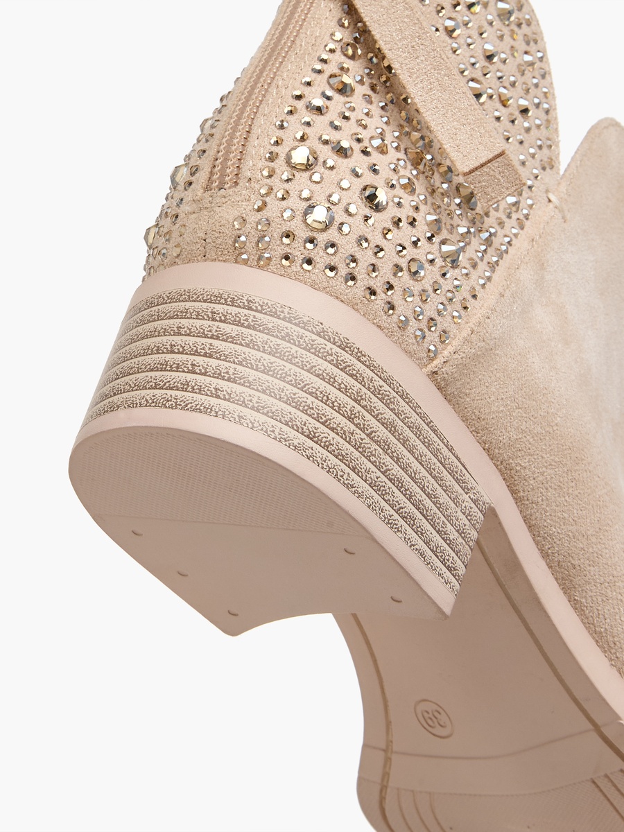Women Block Heel Ankle Boots