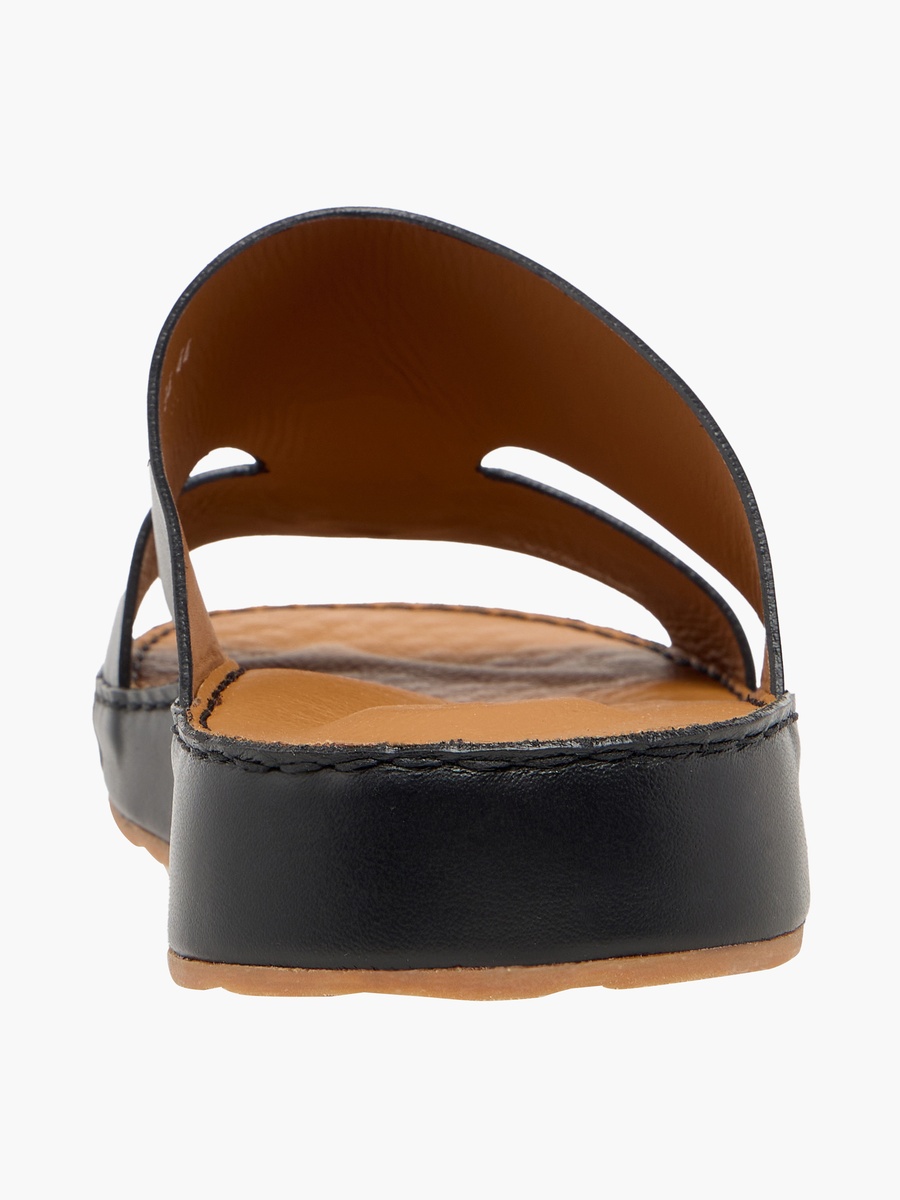 Men Panelled Leather Arabic Sandals