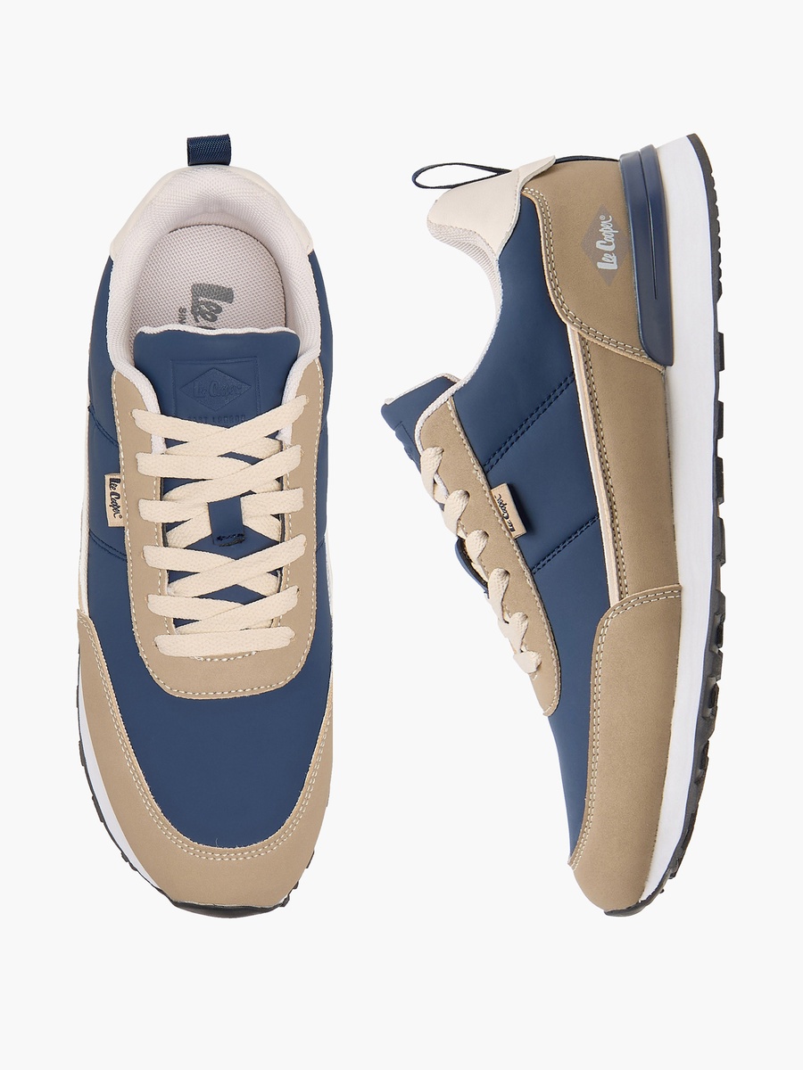 Men Colourblock Lace-Up Sneakers