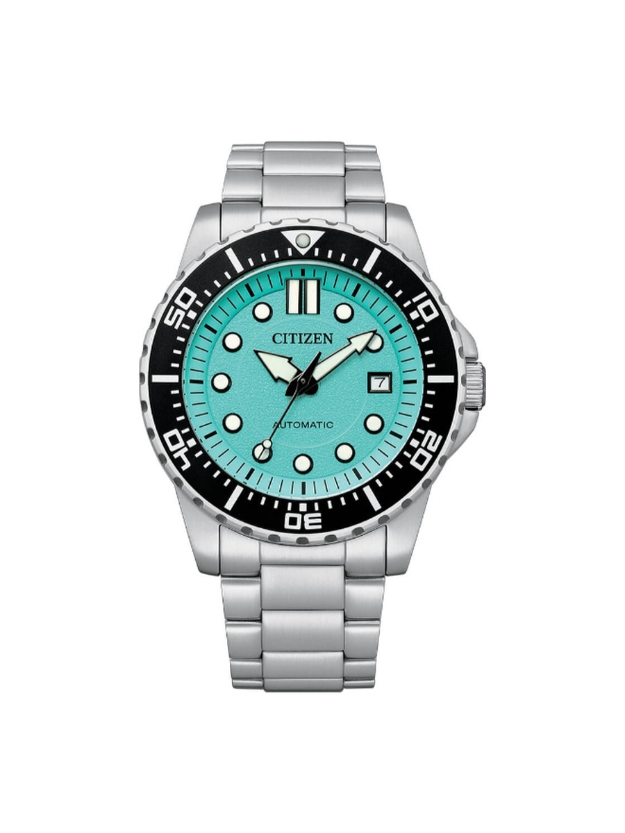 Mechanical Men Automatic Movement Watch, Automatic Display and Stainless Steel Strap - NJ0170-83X, Silver