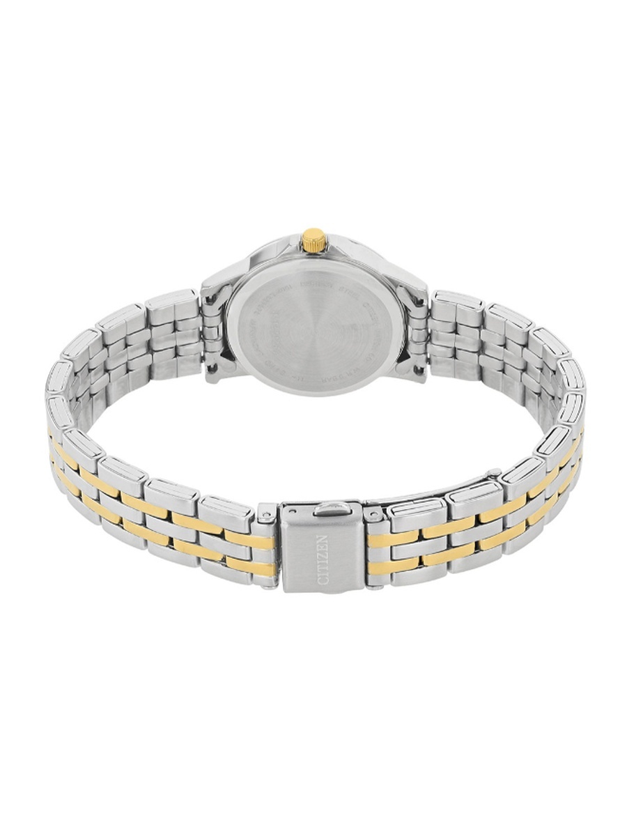 Women Analog Display Quartz Movement Watch with Stainless Steel Strap - EQ0608-55E, Two Tone