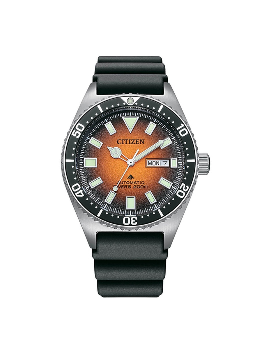 Promaster Marine Men Automatic Movement Watch with Polyurethane Strap - NY0120-01Z, Black
