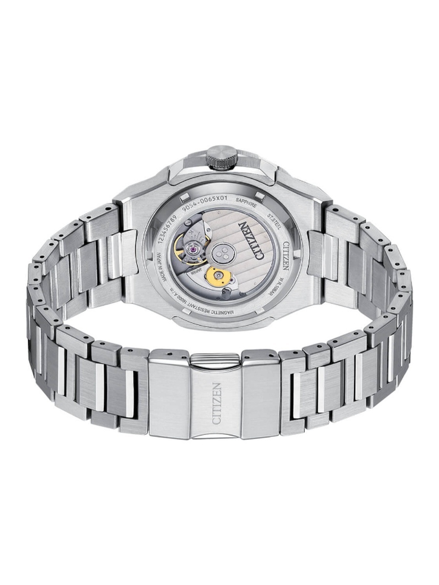 Mechanical Series 8 Men Automatic Movement Watch, Automatic Display and Stainless Steel Strap - NB6031-56E, Silver