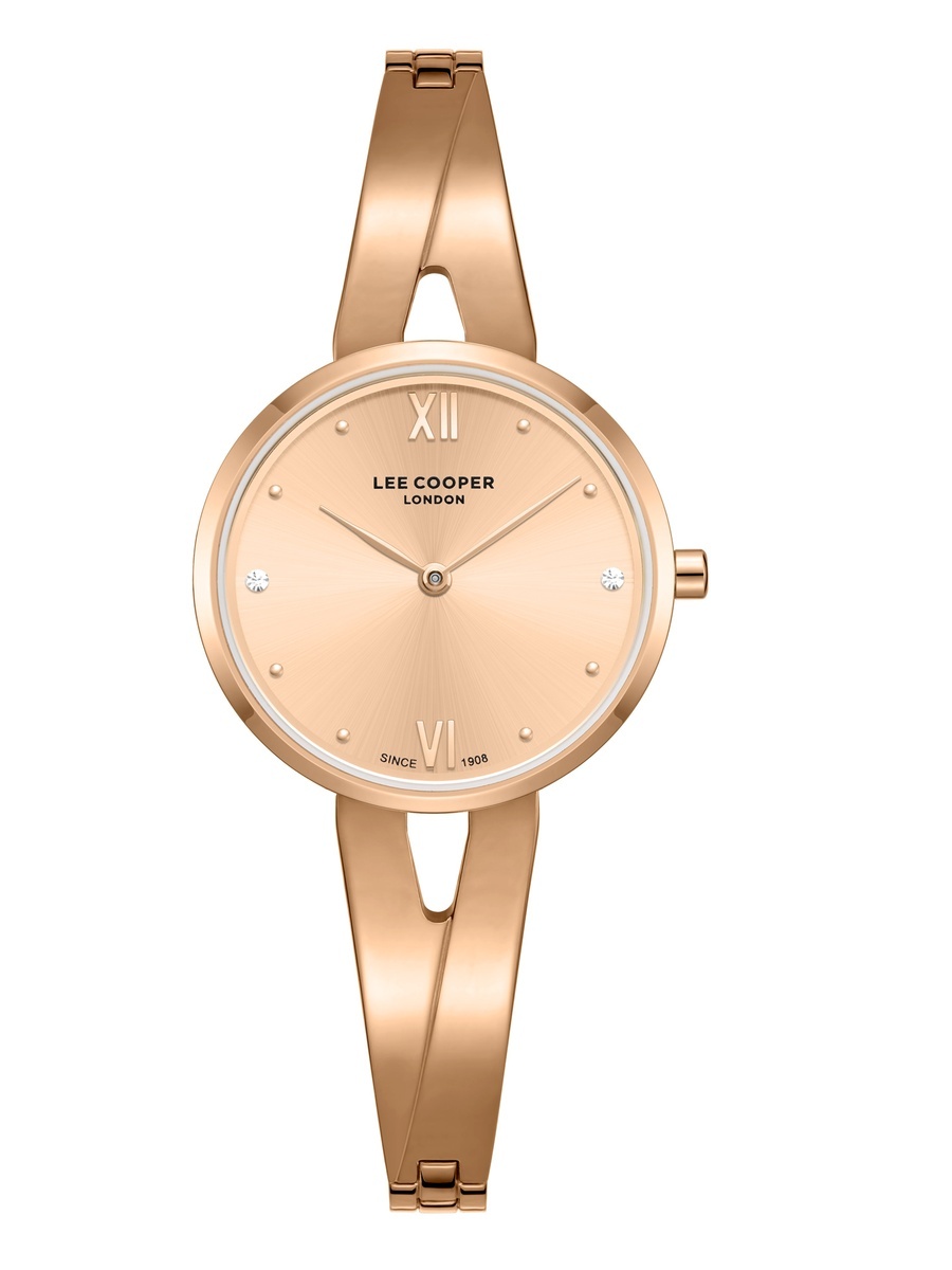 Women JP25 Movement Watch, Analog Display and Metal Strap - LC08308.410, Rose Gold