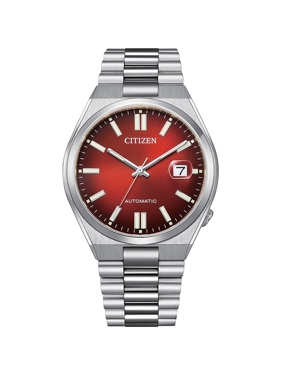 TSUYOSA COLLECTION Men Automatic Movement Watch with Stainless Steel Strap - NJ0150-56W, Silver