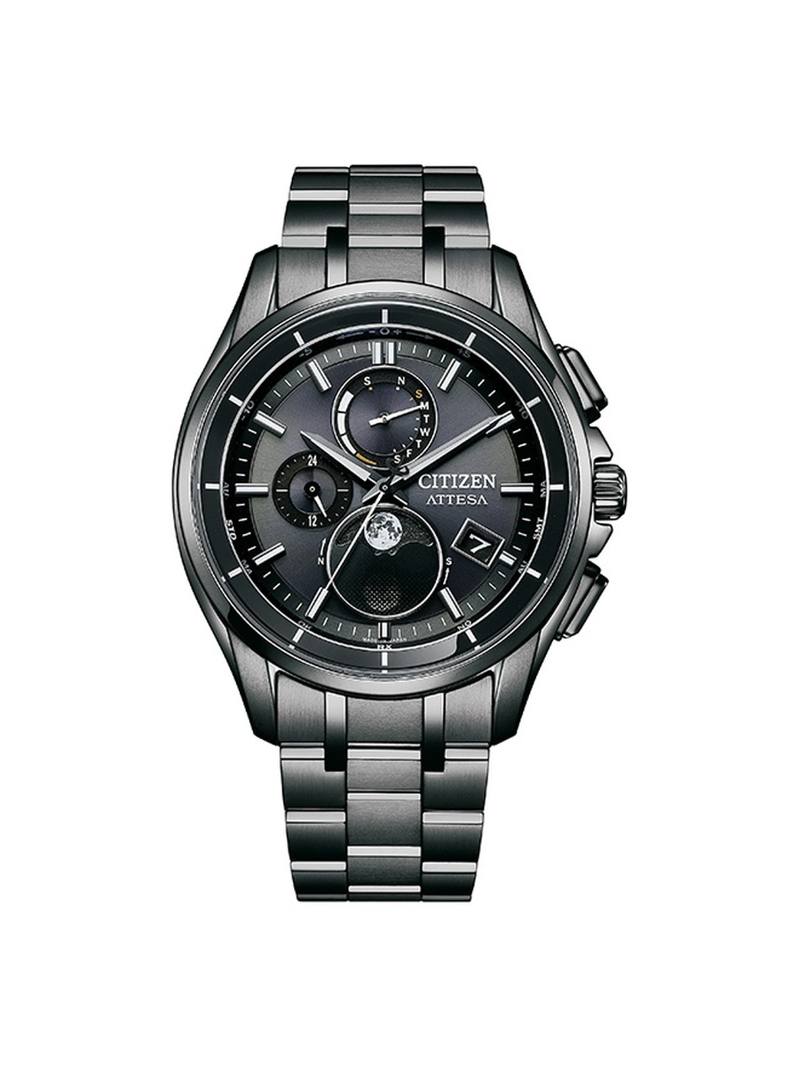 Men Eco-Drive Light Powered Movement Watch, Analog Display and Super Titanium Strap - BY1006-62E, Black