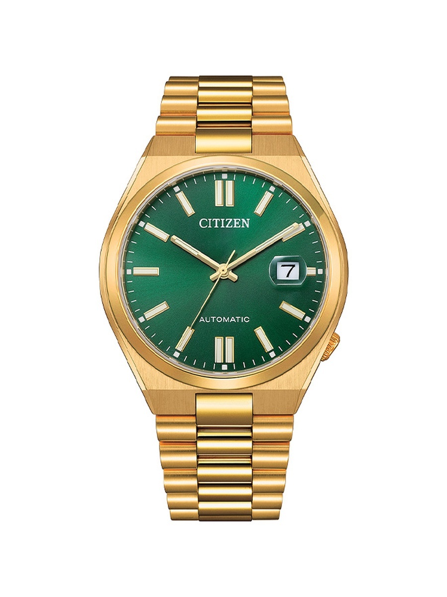 Tsuyosa Collection Men Automatic Movement Watch, Automatic Display and Stainless Steel Strap - NJ0152-51X