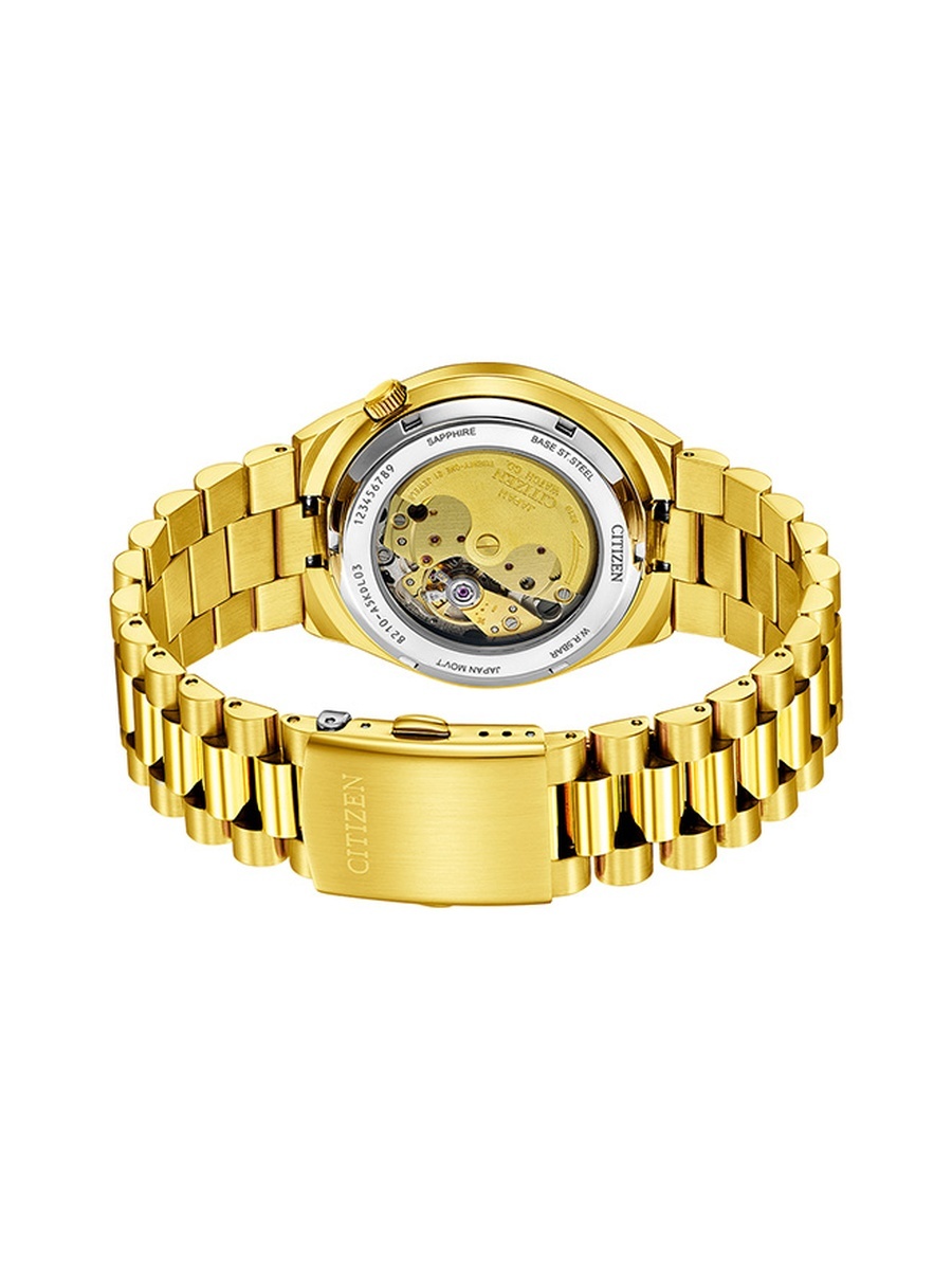 Tsuyosa Collection Men Automatic Movement Watch, Automatic Display and Stainless Steel Strap - NJ0152-51X