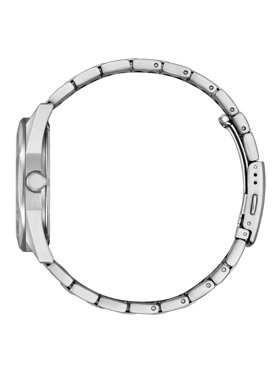 Men Eco-Drive Light Powered Movement Watch, Analog Display and Stainless Steel Strap - BM7630-80X, Silver