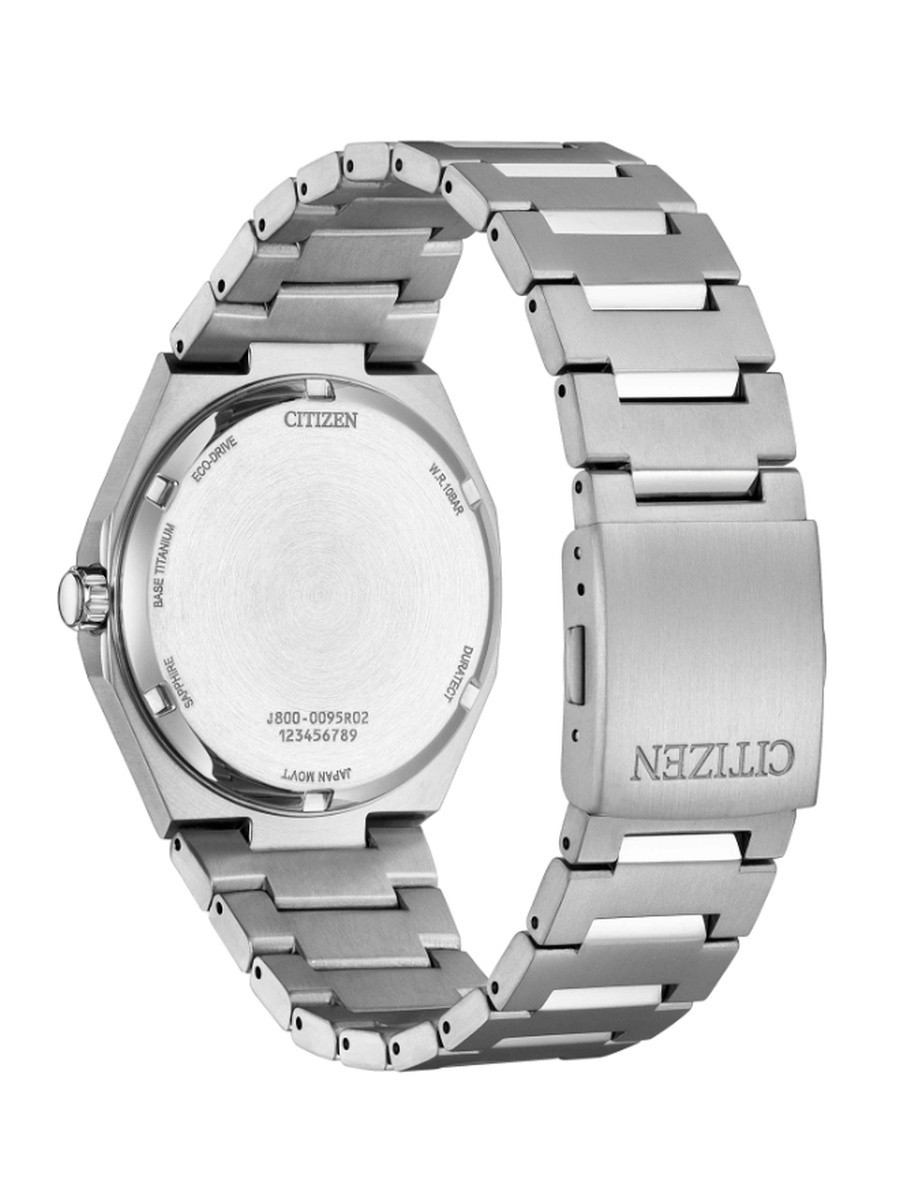 Men Eco-Drive Light Powered Movement Watch, Analog Display and Super Titanium Strap - AW0130-85A, Silver