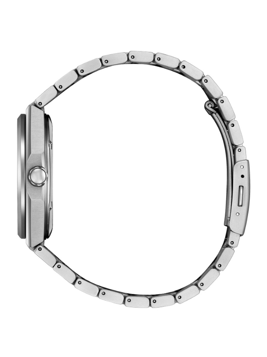 Men Eco-Drive Light Powered Movement Watch, Analog Display and Super Titanium Strap - AW0130-85M, Silver