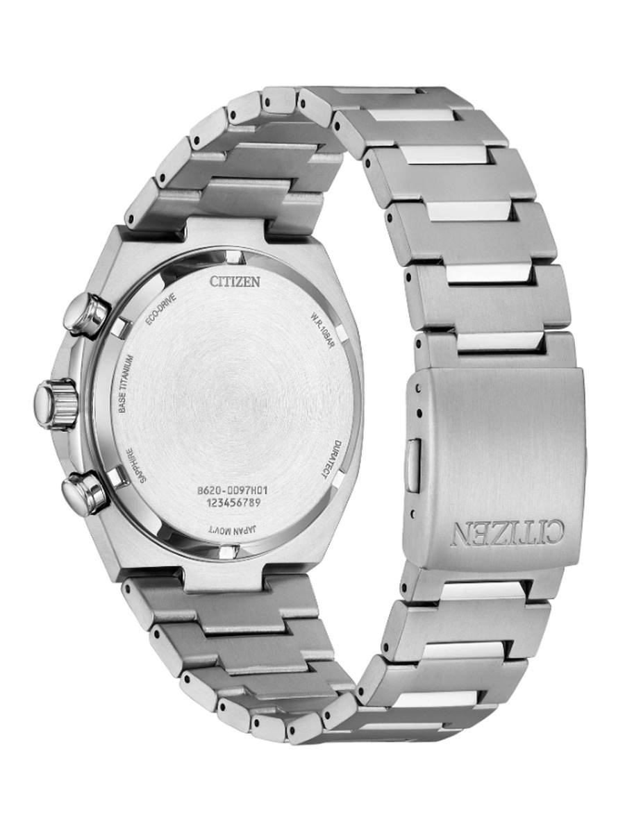 Men Eco-Drive Light Powered Movement Watch, Analog Display and Super Titanium Strap - CA4610-85A, Silver