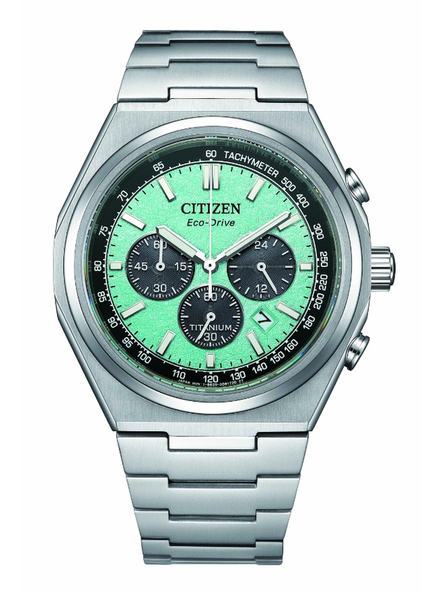 Men Eco-Drive Light Powered Movement Watch, Analog Display and Super Titanium Strap - CA4610-85M, Silver