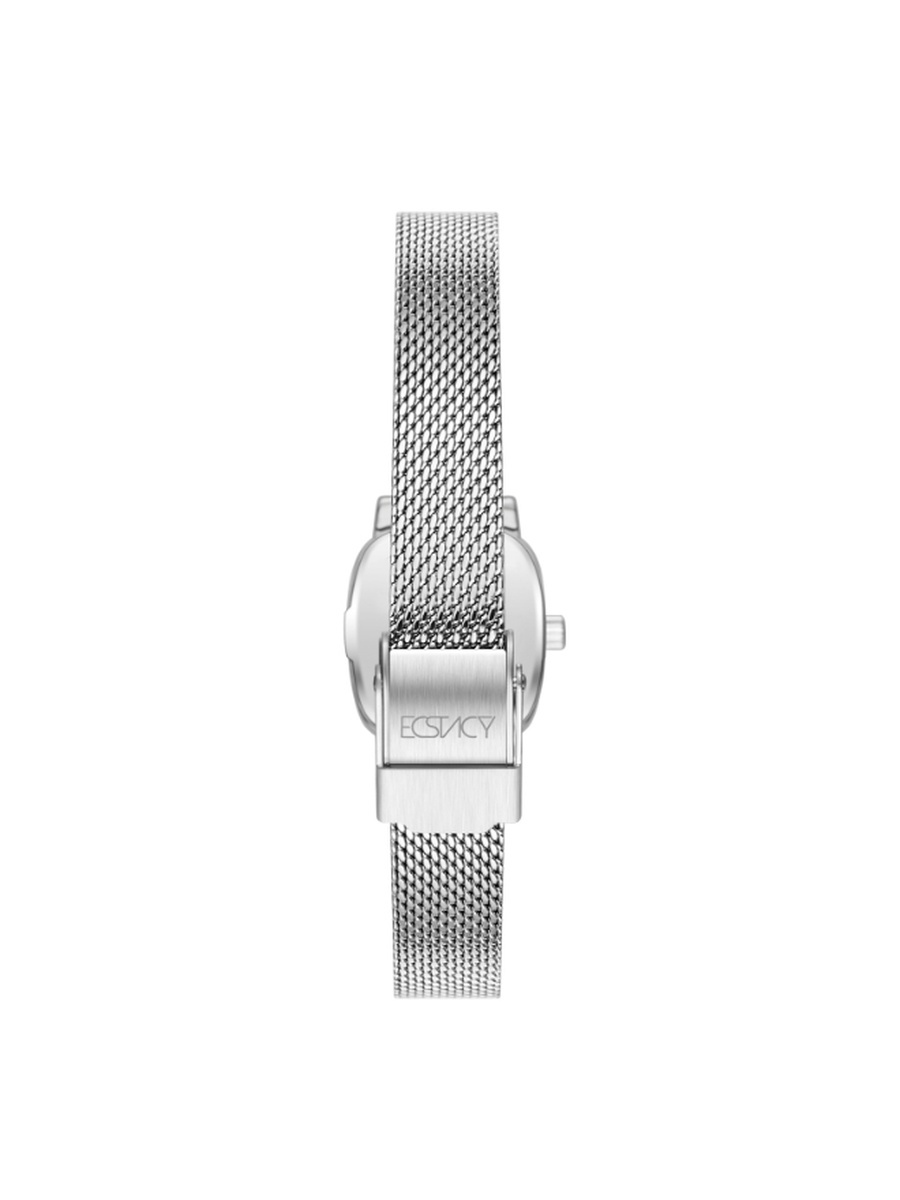 Women VJ20 Movement Watch, Analog Display and Stainless Steel Strap - E25502-SMSW, Silver