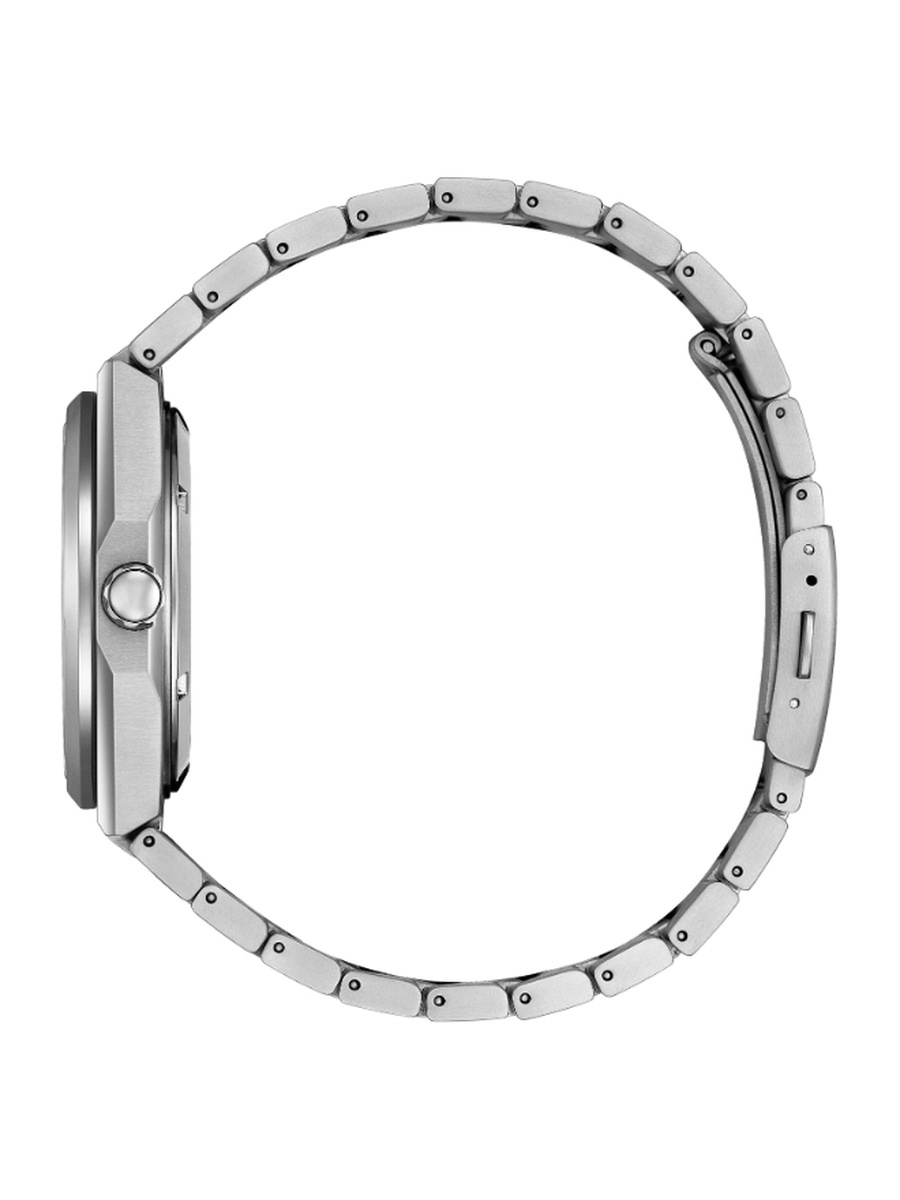 Mechanical Men Automatic Movement Watch, Automatic Display and Super Titanium Strap - NJ0180-80X, Silver