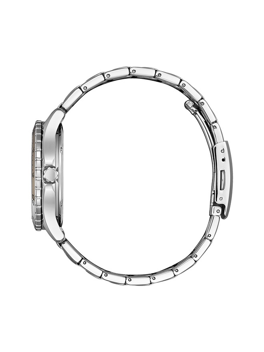 Women Eco-Drive Light Powered Movement Watch, Analog Display and Stainless Steel Strap - FE6170-88D, Silver