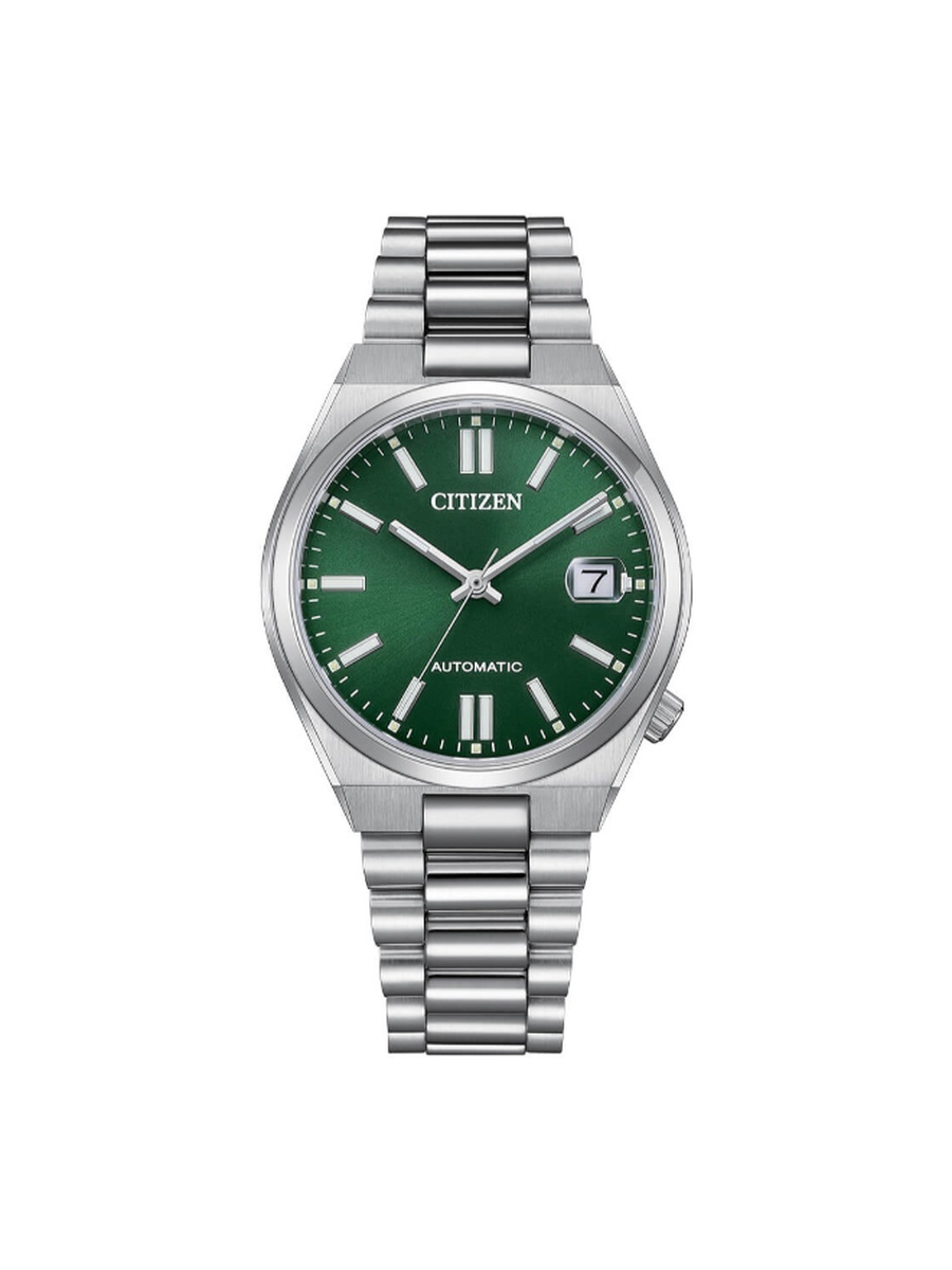 TSUYOSA Men Automatic Movement Watch, Automatic Display and Stainless Steel Strap - NJ0200-50X, Silver
