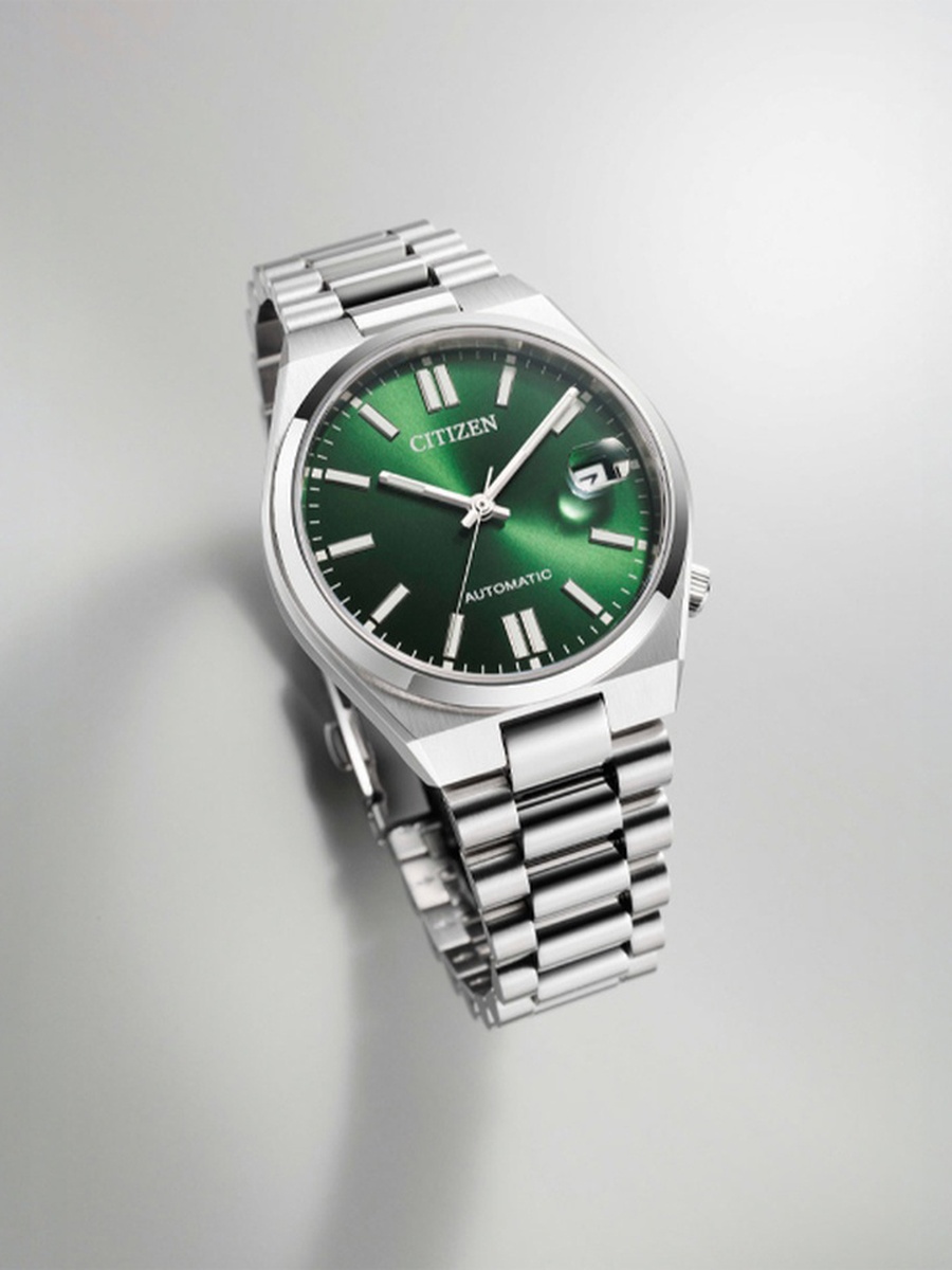 TSUYOSA Men Automatic Movement Watch, Automatic Display and Stainless Steel Strap - NJ0200-50X, Silver