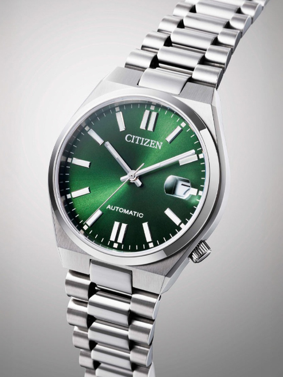 TSUYOSA Men Automatic Movement Watch, Automatic Display and Stainless Steel Strap - NJ0200-50X, Silver