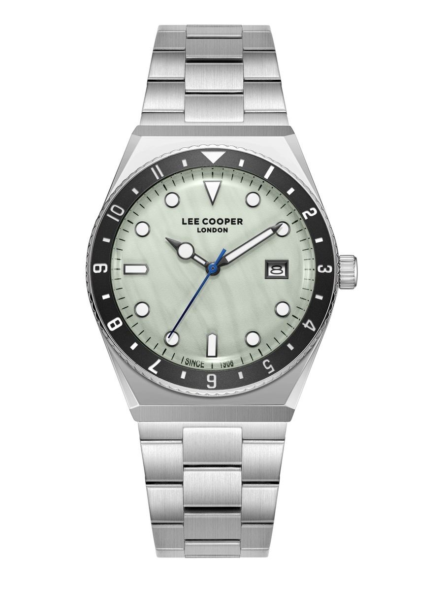Men 2315-3 Movement Analog Watch with Metal Strap - LC08284.300, Silver