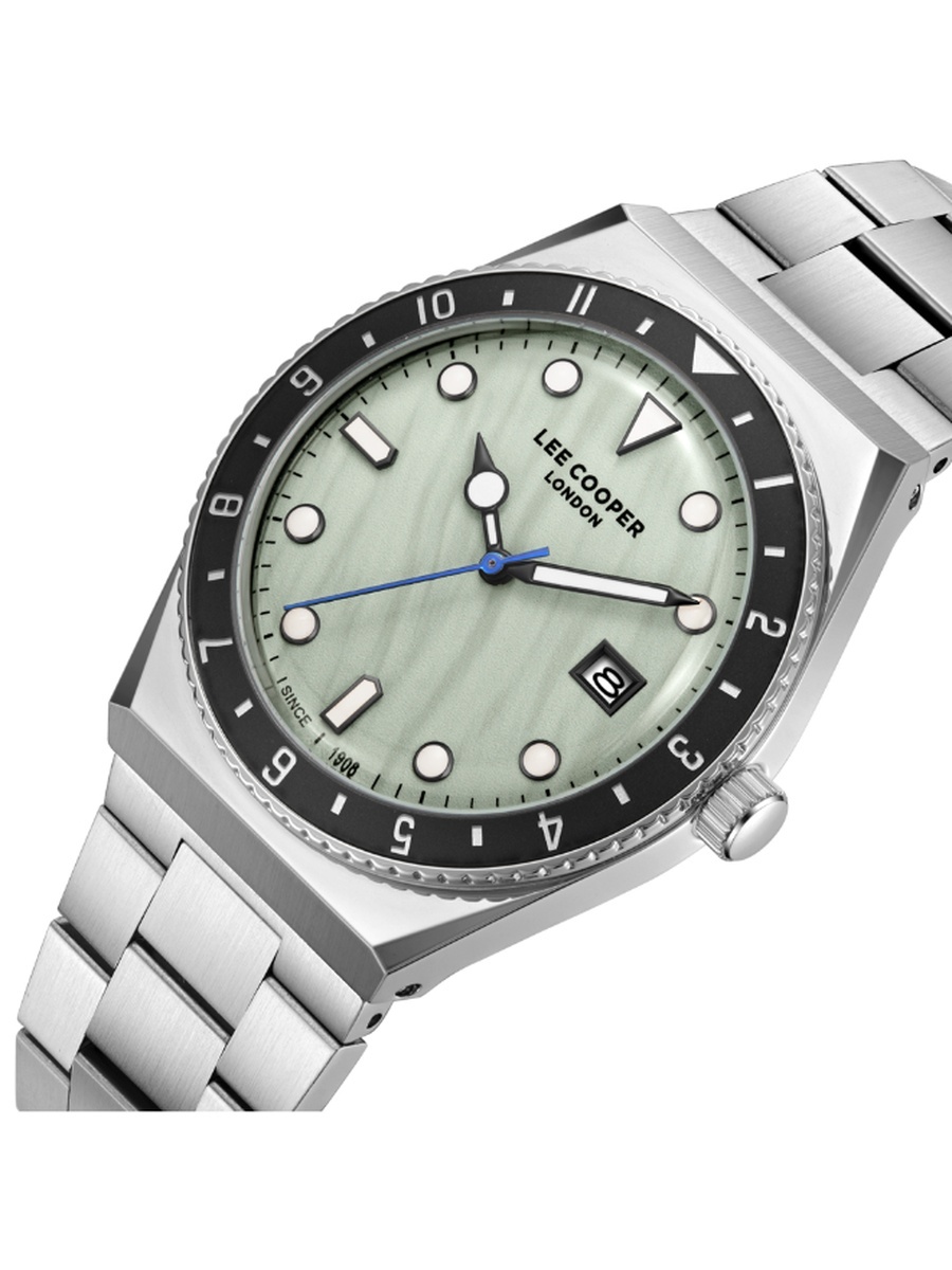 Men 2315-3 Movement Analog Watch with Metal Strap - LC08284.300, Silver