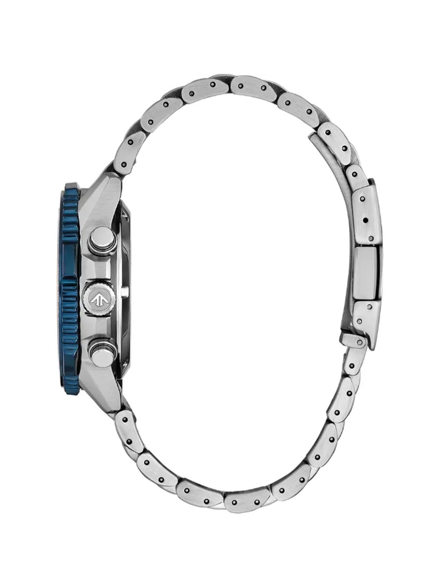 Promaster Sky Men Eco-Drive Light Powered Movement Analog Watch with Stainless Steel Strap - CA4667-53L, Silver