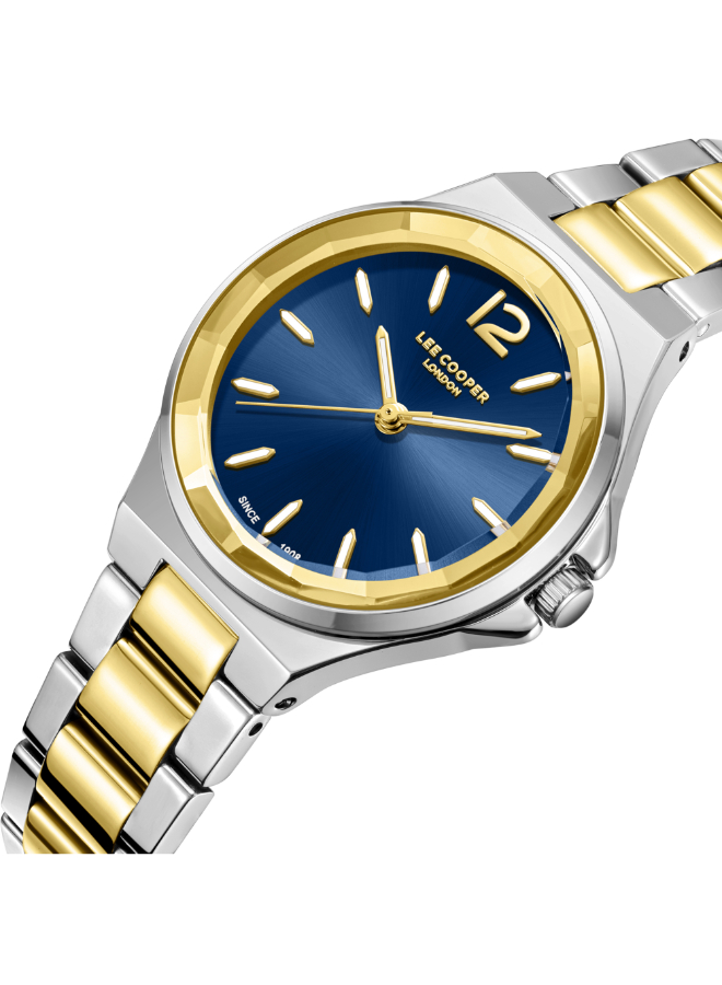 Women 2035 Analog Display Movement Watch with Metal Strap - LC08286.290, Silver/Gold