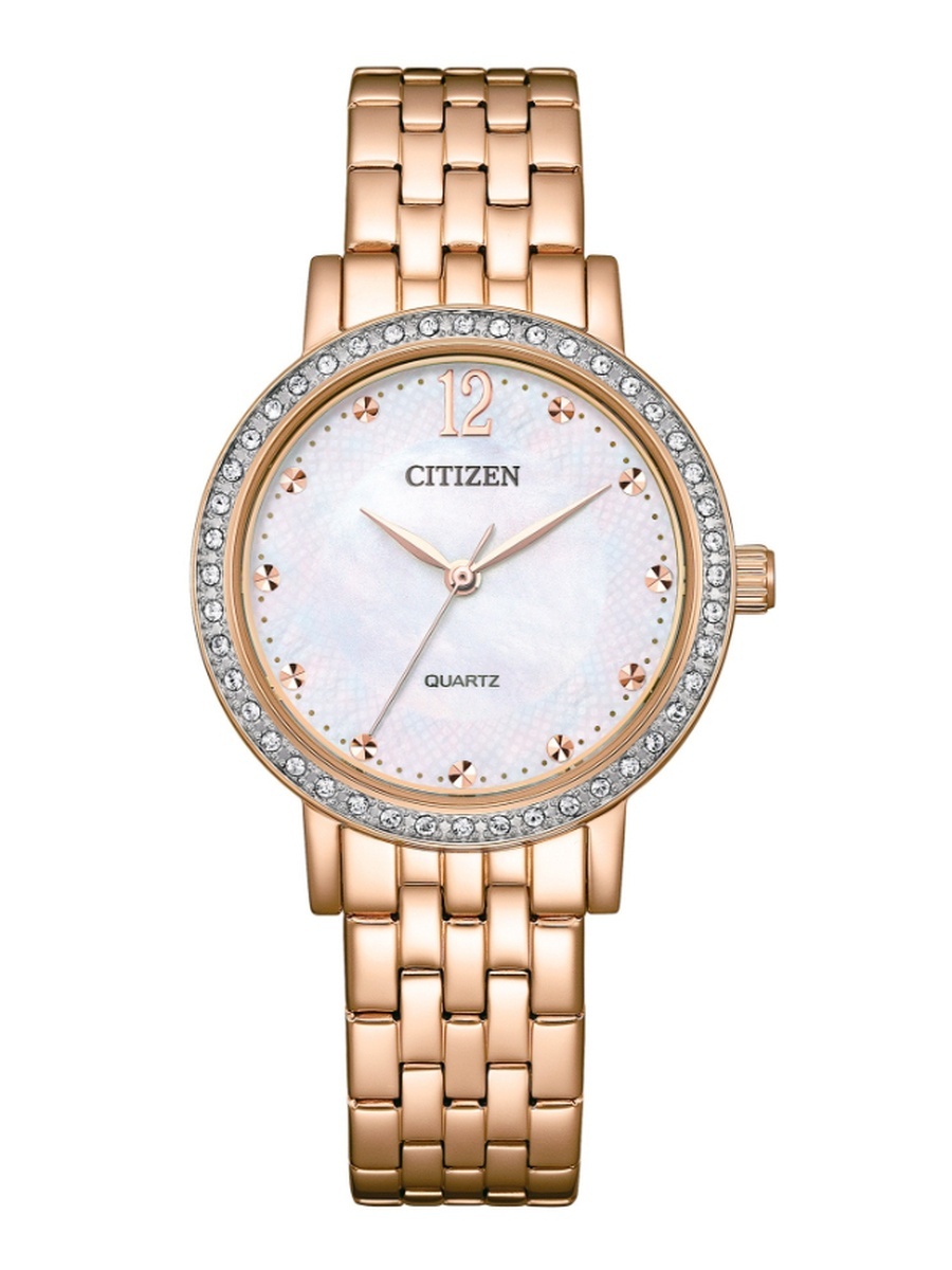 L May Bells Mini Women Quartz Movement Analog Watch with Stainless Steel Strap - EL3108-53D, Rose Gold