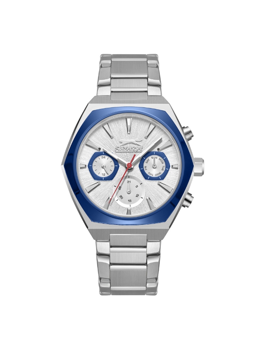Men VX9JE1 Multi Function Display Movement Watch with Metal Strap - SL.9.2346.2.03, Silver