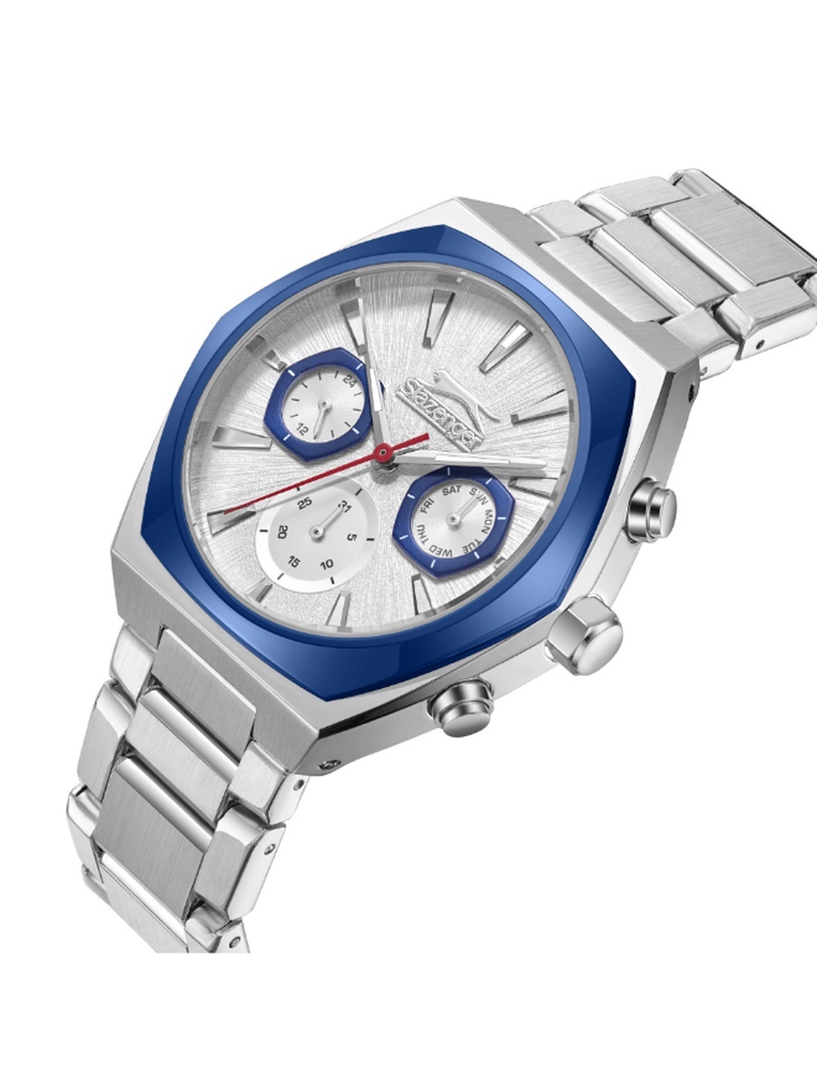 Men VX9JE1 Multi Function Display Movement Watch with Metal Strap - SL.9.2346.2.03, Silver